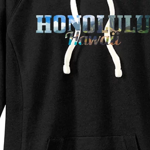 Honolulu Hawaii Hawaiian Islands Surf Surfing Surfer Gift Women's Fleece Hoodie