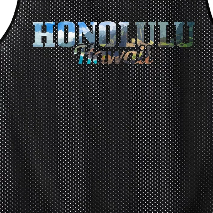 Honolulu Hawaii Hawaiian Islands Surf Surfing Surfer Gift Mesh Reversible Basketball Jersey Tank