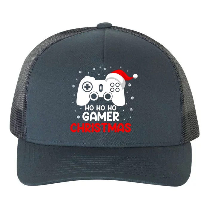 Ho Ho Ho Gamer Christmas Xmas Video Games Gaming Lover Gift Yupoong Adult 5-Panel Trucker Hat