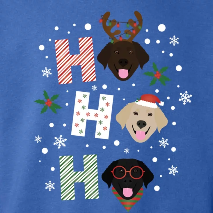 Ho Ho Ho Labrador Retriever Christmas Dogs Lab Santa Holiday Gift Toddler Hoodie