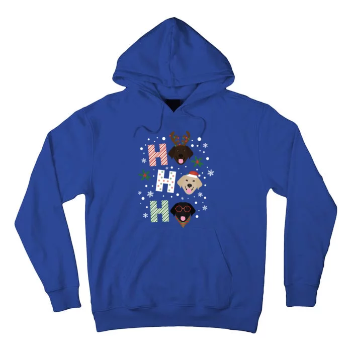 Ho Ho Ho Labrador Retriever Christmas Dogs Lab Santa Holiday Gift Tall Hoodie