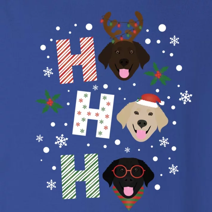 Ho Ho Ho Labrador Retriever Christmas Dogs Lab Santa Holiday Gift Toddler Long Sleeve Shirt