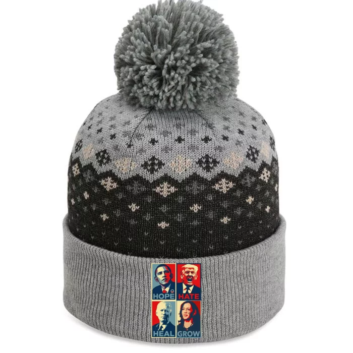 Hope Hate Heal Grow 2024 The Baniff Cuffed Pom Beanie