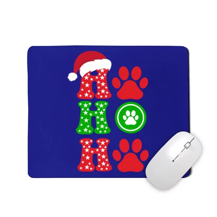 Ho Ho Ho Paw Cute Pet Lover Christmas Holiday Gift Mousepad