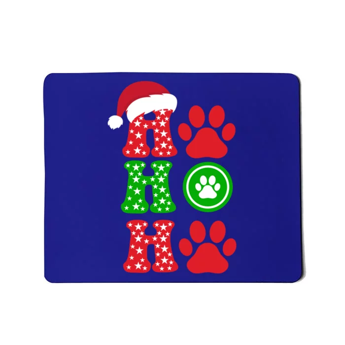 Ho Ho Ho Paw Cute Pet Lover Christmas Holiday Gift Mousepad