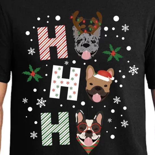 Ho Ho Ho French Bulldogs Christmas Frenchie Cute Dog Holiday Gift Pajama Set