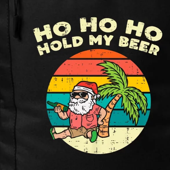 Ho Ho Hold My Beer Santa Beach Christmas In July Drinking Daily Commute Backpack