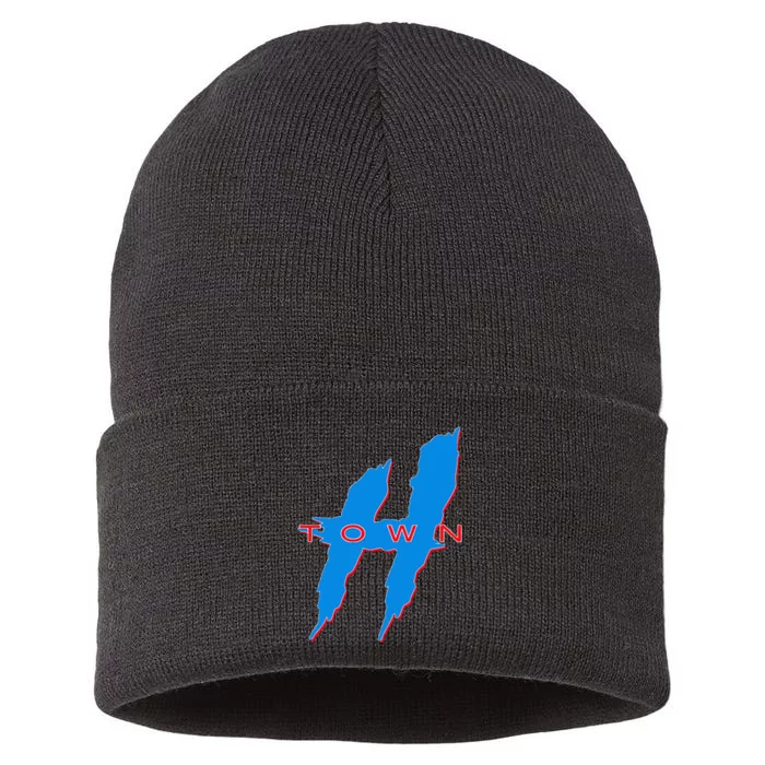 Houston  Htown Hustle Town The H Houston Texas 713 Sustainable Knit Beanie