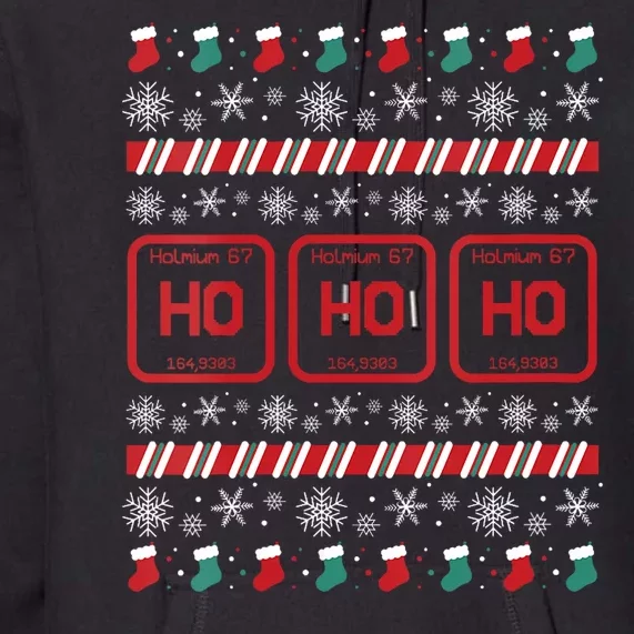 Ho Ho Ho Science Laboratory Ugly Christmas Sweater Lab Premium Hoodie