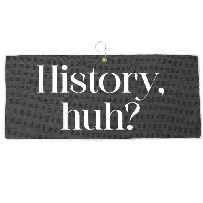 History Huh? Large Microfiber Waffle Golf Towel