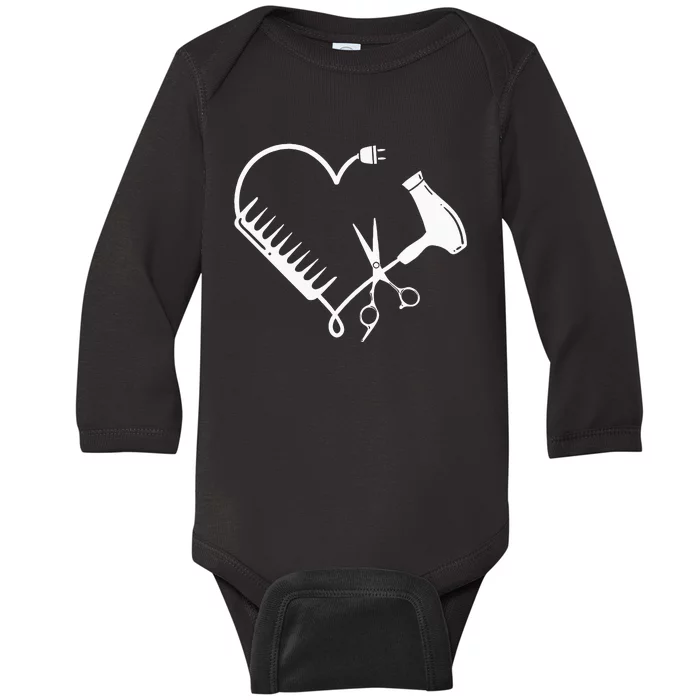 Hairdresser Hairstylists Hairstyling Beautician Hairdressing Baby Long Sleeve Bodysuit