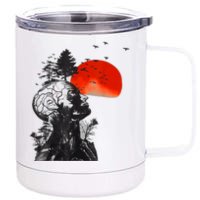 Halloween Hangover Human Tree Graphic 12 oz Stainless Steel Tumbler Cup