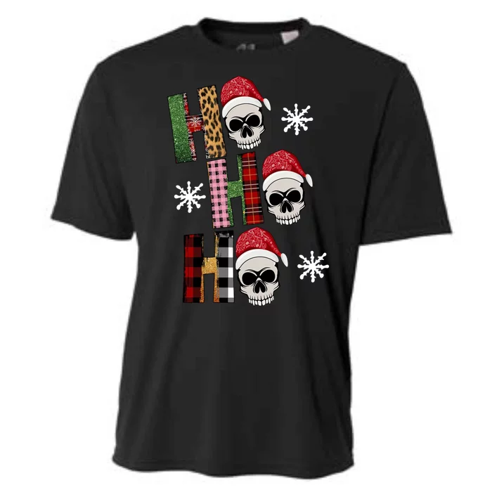 Ho Ho Ho Santa XMas Skulls Cooling Performance Crew T-Shirt