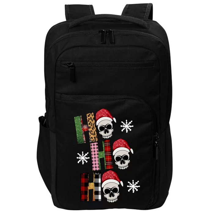 Ho Ho Ho Santa XMas Skulls Impact Tech Backpack