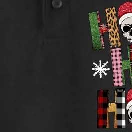 Ho Ho Ho Santa XMas Skulls Dry Zone Grid Performance Polo