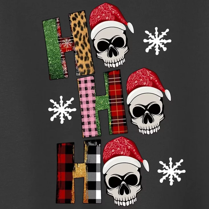 Ho Ho Ho Santa XMas Skulls Toddler T-Shirt