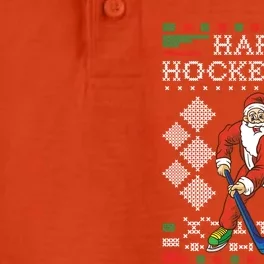 Happy Hockeydays Ice Hockey Player Ugly Christmas Sweater Gift Dry Zone Grid Performance Polo