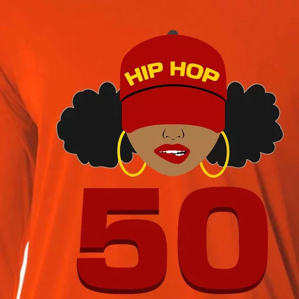 Hip Hop Is 50 50th Anniversary Afro Puffs Black Women Cooling Performance Long Sleeve Crew