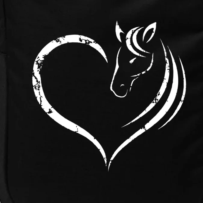 Horse Head Inside Heart Women Ladies Girls Teens Kids Gift Cool Gift Impact Tech Backpack