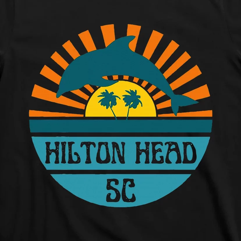 Hilton Head Island South Carolina Dolphin Beach Ocean T-Shirt