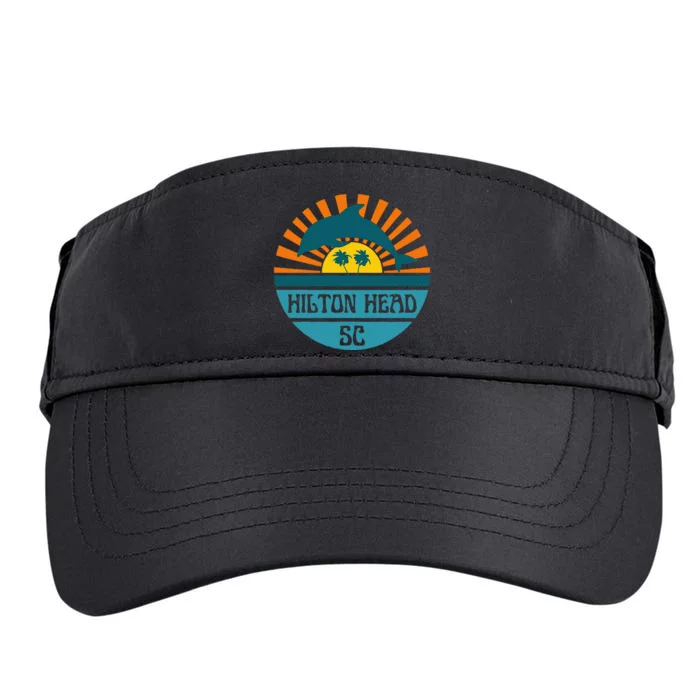 Hilton Head Island South Carolina Dolphin Beach Ocean Adult Drive Performance Visor