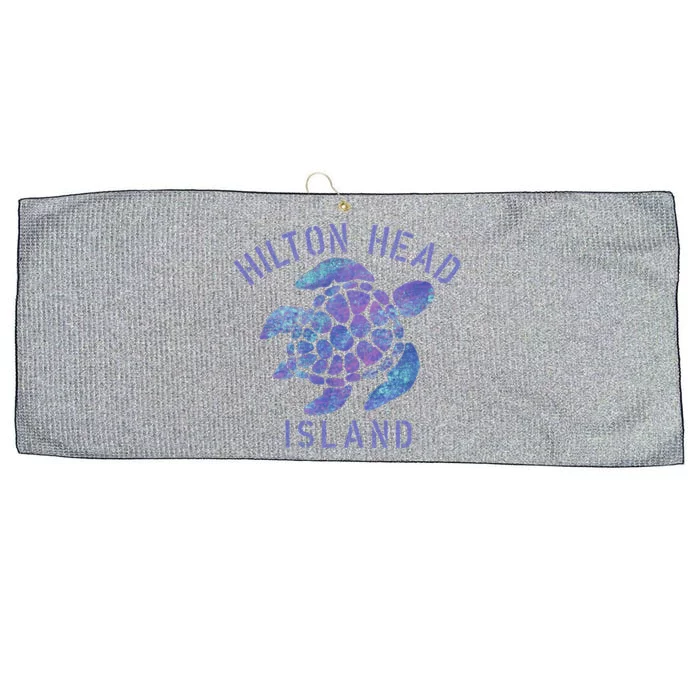 Hilton Head Island Sc Beach Design / Souvenir Illustration Gift Large Microfiber Waffle Golf Towel