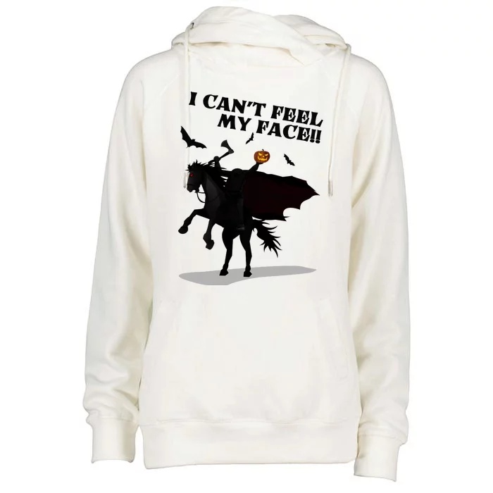 Headless Horseman I Cant Feel My Face TShirt Womens Funnel Neck Pullover Hood