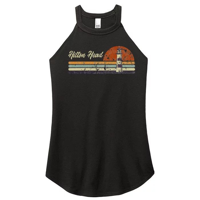 Hilton Head Island Lighthouse South Carolina Tourist Women’s Perfect Tri Rocker Tank