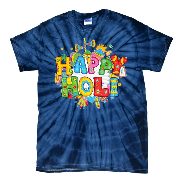 Happy Holi Indian Celebration Colors India Hindu Tie-Dye T-Shirt