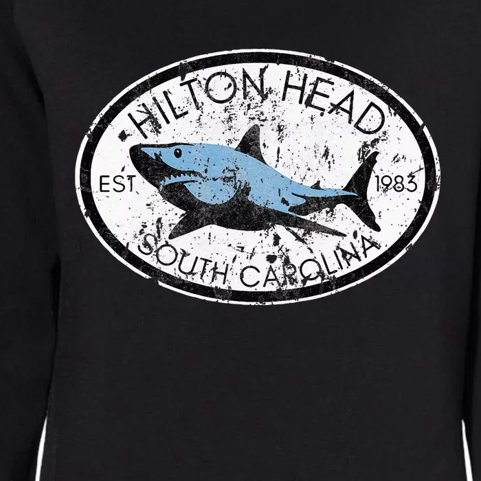 Hilton Head Island South Carolina Fishing Shark Fish Beach Womens California Wash Sweatshirt