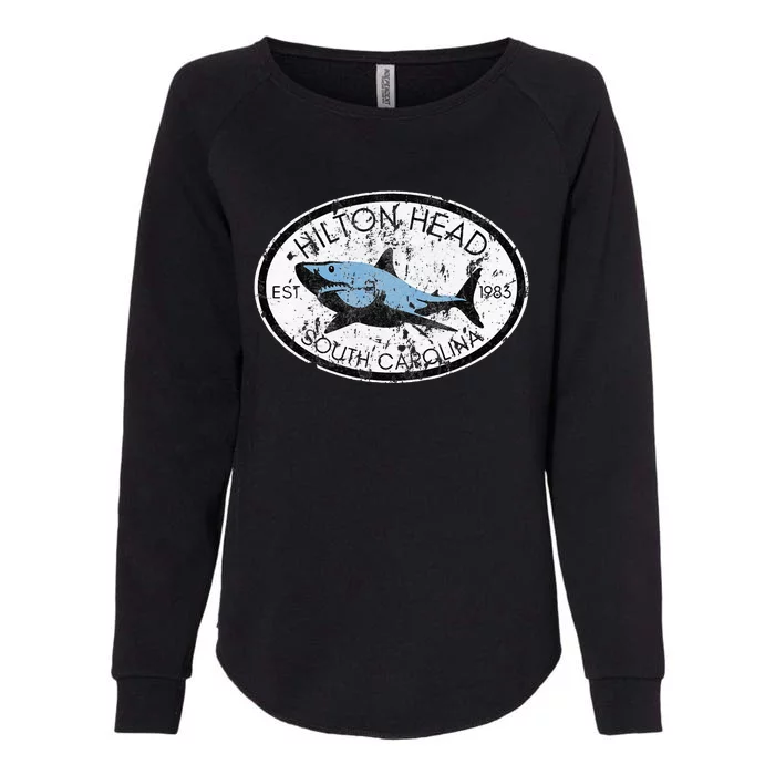 Hilton Head Island South Carolina Fishing Shark Fish Beach Womens California Wash Sweatshirt