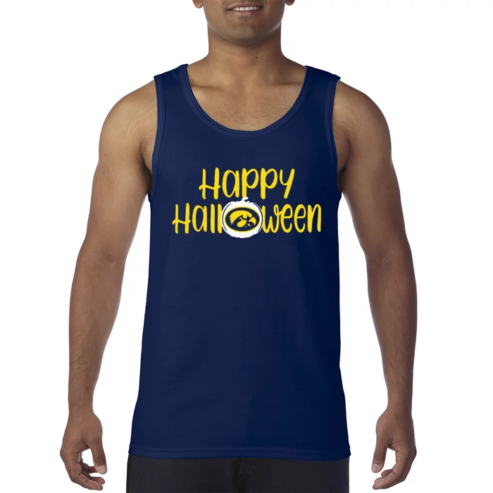 Happy Halloween Iowa Hawkeye Tank Halloween Football Tank Top