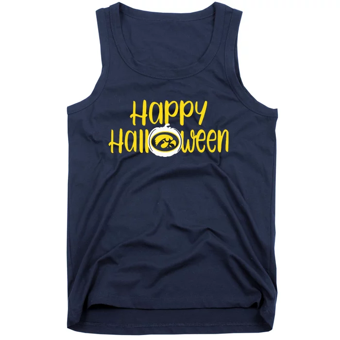 Happy Halloween Iowa Hawkeye Tank Halloween Football Tank Top