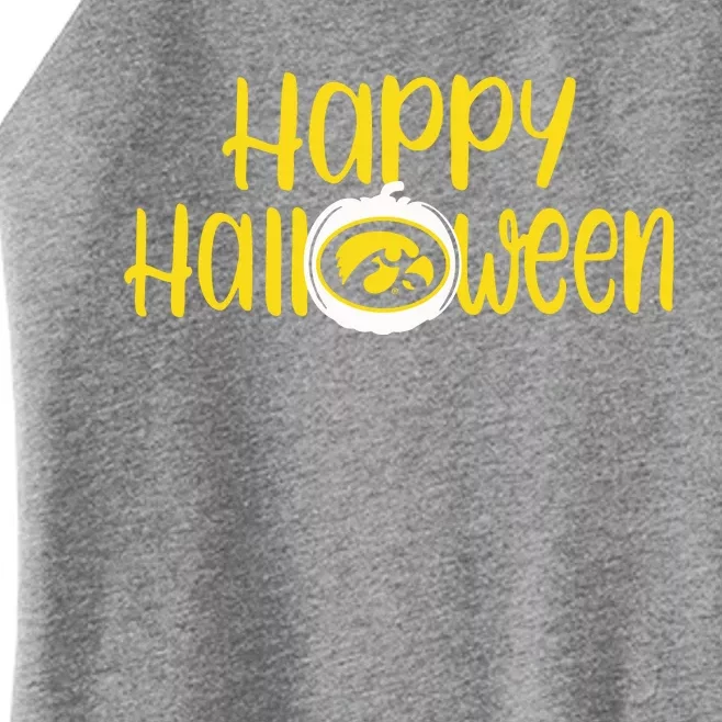 Happy Halloween Iowa Hawkeye Tank Halloween Football Women’s Perfect Tri Rocker Tank