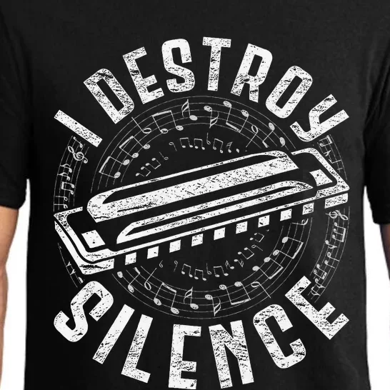 Harmonica Harmonicist I Destroy Silence Pajama Set