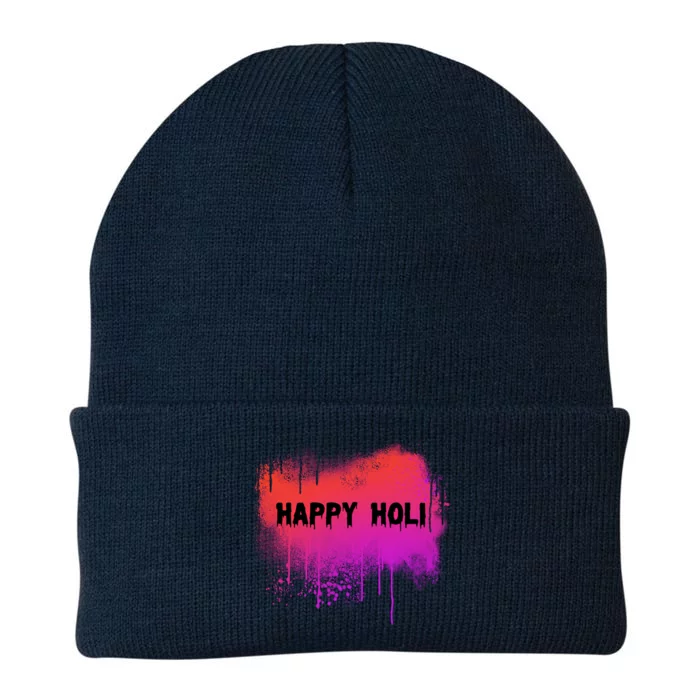 Happy Holi Indian Festival Of Colors 2021 Gift Knit Cap Winter Beanie