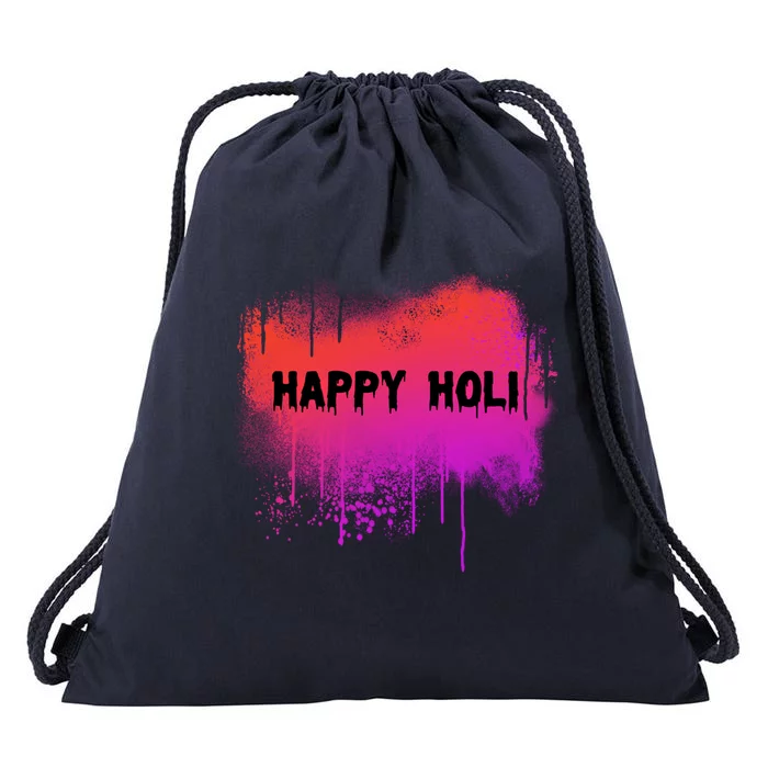 Happy Holi Indian Festival Of Colors 2021 Gift Drawstring Bag