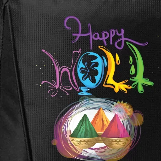 Happy Holi Indian's Colourful Festival Gift Cool Gift City Backpack