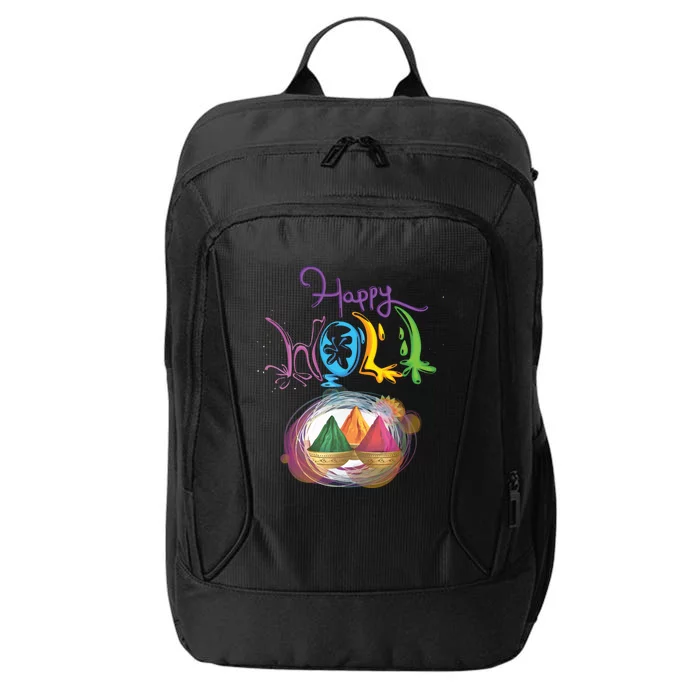 Happy Holi Indian's Colourful Festival Gift Cool Gift City Backpack