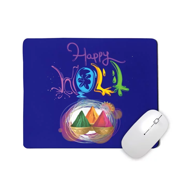 Happy Holi Indian's Colourful Festival Gift Cool Gift Mousepad