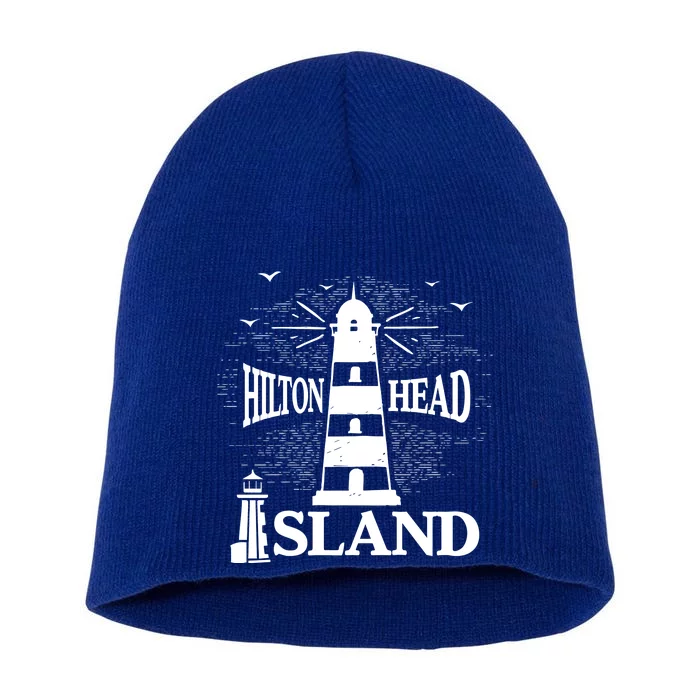 Hilton Head Island South Carolina Family Vacation Meaningful Gift Short Acrylic Beanie