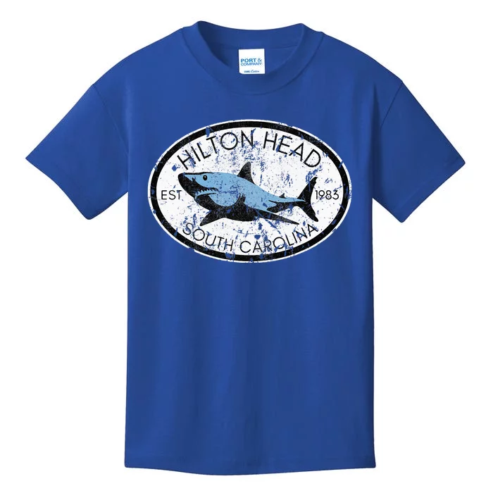 Hilton Head Island South Carolina Fishing Shark Fish Beach Kids T-Shirt