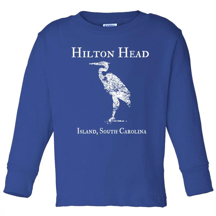 Hilton Head Island Crane Family Vacation Gift Toddler Long Sleeve Shirt