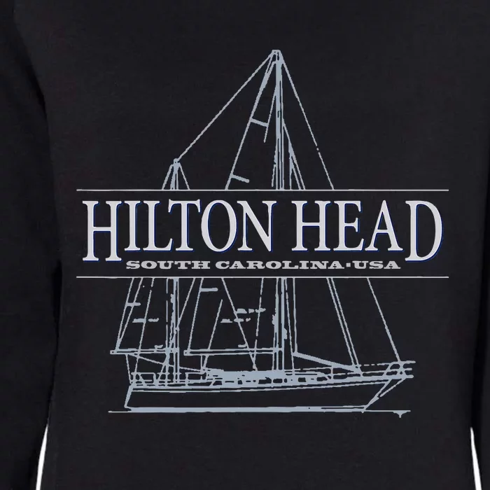 Hilton Head Island South Carolina Sailing Womens California Wash Sweatshirt