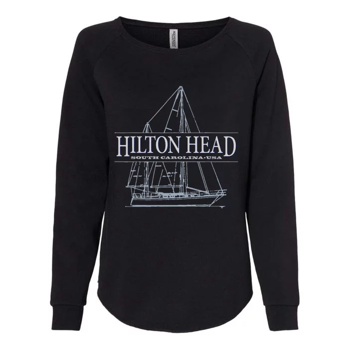 Hilton Head Island South Carolina Sailing Womens California Wash Sweatshirt