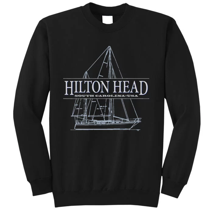 Hilton Head Island South Carolina Sailing Tall Sweatshirt