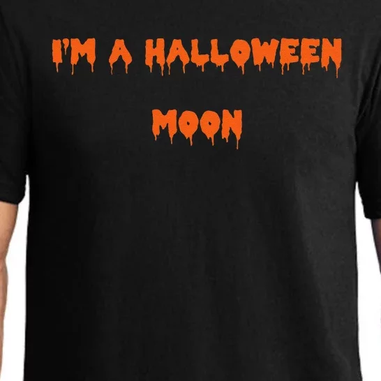 Happy Halloween I’M A Halloween Moon Spooky Pajama Set