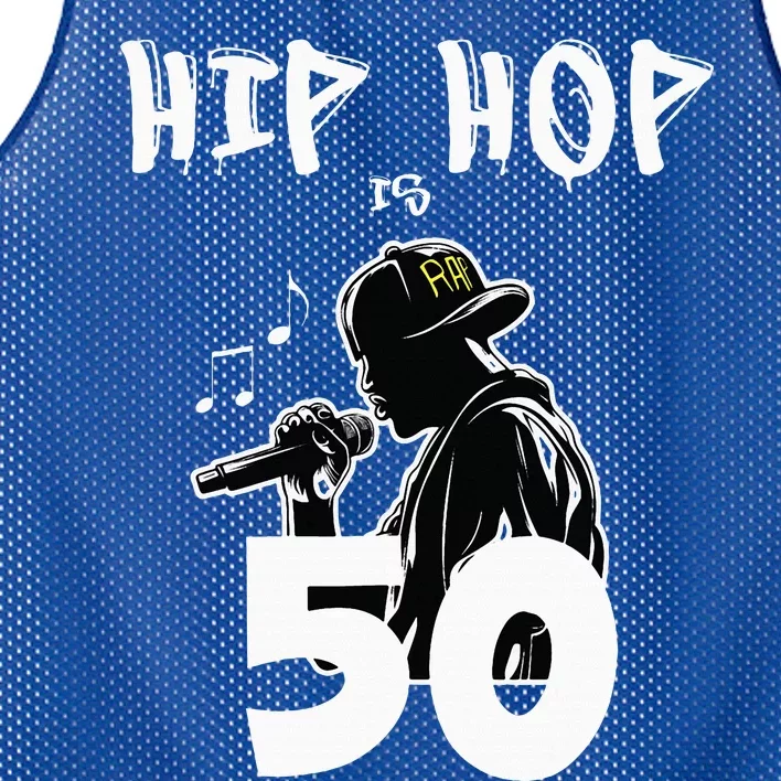 Hip Hop Is 50 50th Anniversary Freestyle Rapper Mesh Reversible Basketball Jersey Tank