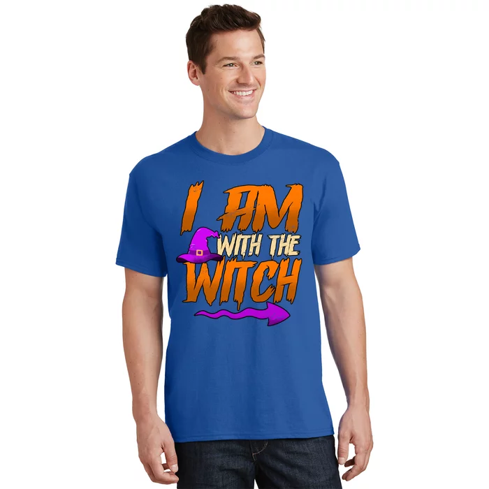 Happy Halloween I Am With The Witch Cool Gift T-Shirt