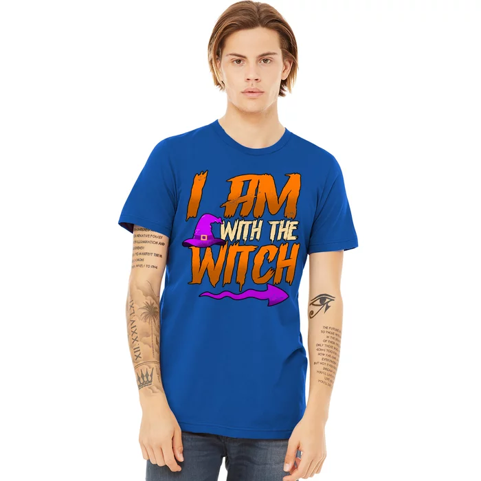 Happy Halloween I Am With The Witch Cool Gift Premium T-Shirt